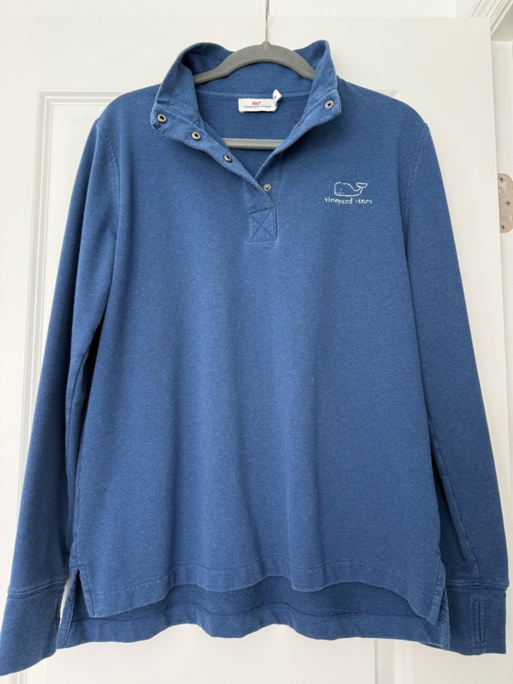 Vineyard Vines Indigo Blue Snap-Front Pullover